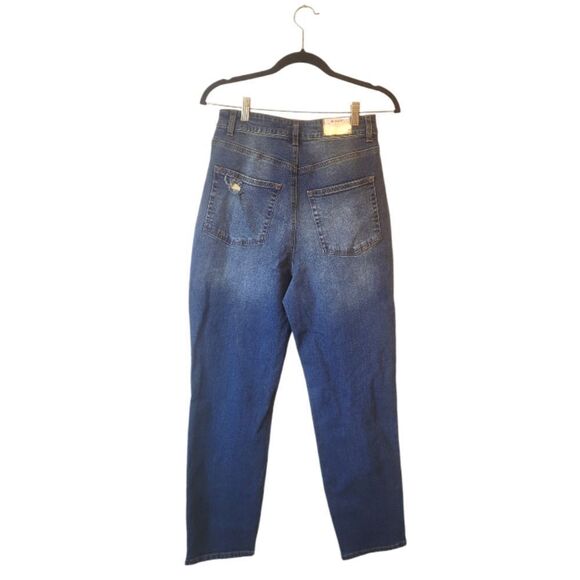 Tinseltown Medium Wash Hi-Rise Loose Distressed Jeans NWT - Picture 2 of 6